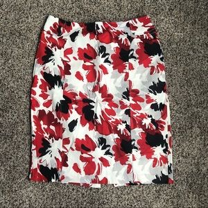 Flower Print Skirt
